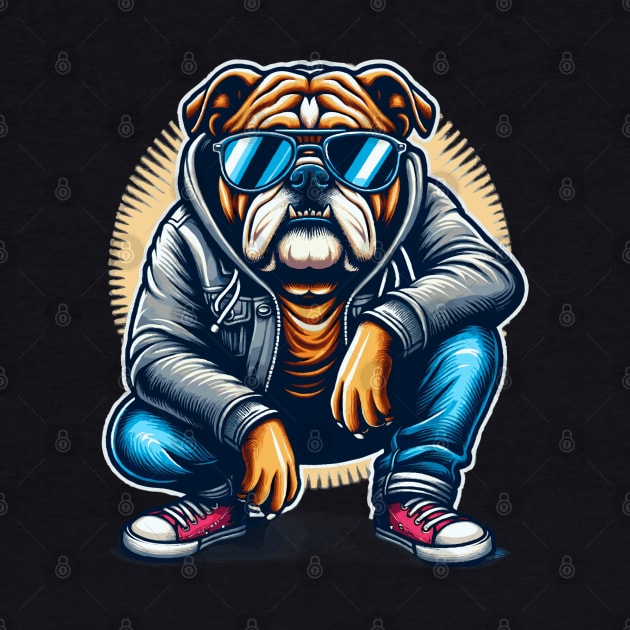 Bulldog With Sunglasses by Graceful Designs